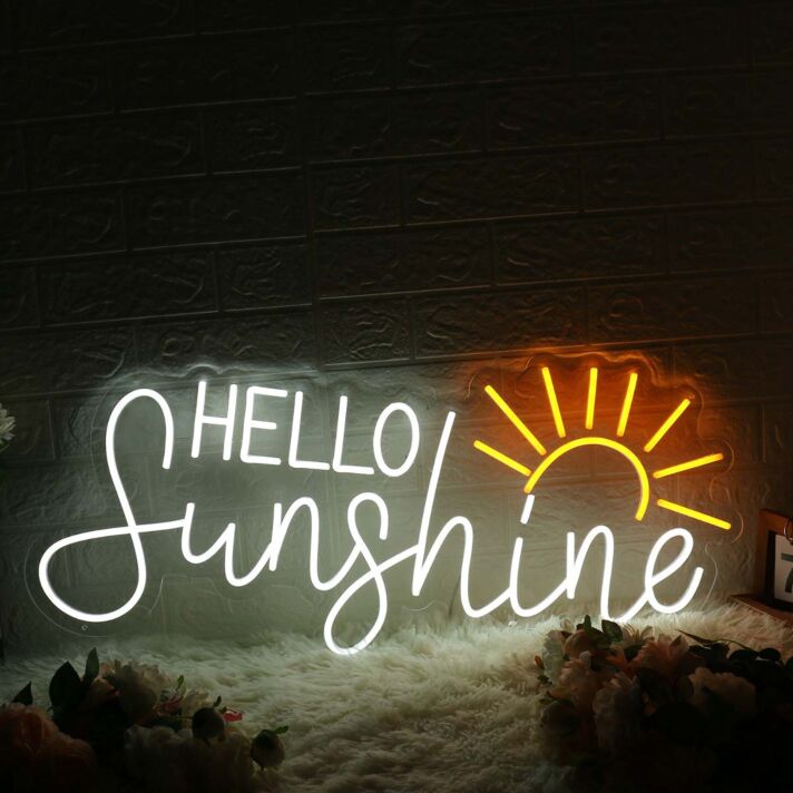 Hello Sunshine Custom LED Neon Sign