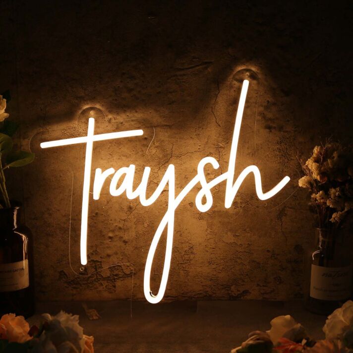 Traysh Yellow Neon Sign