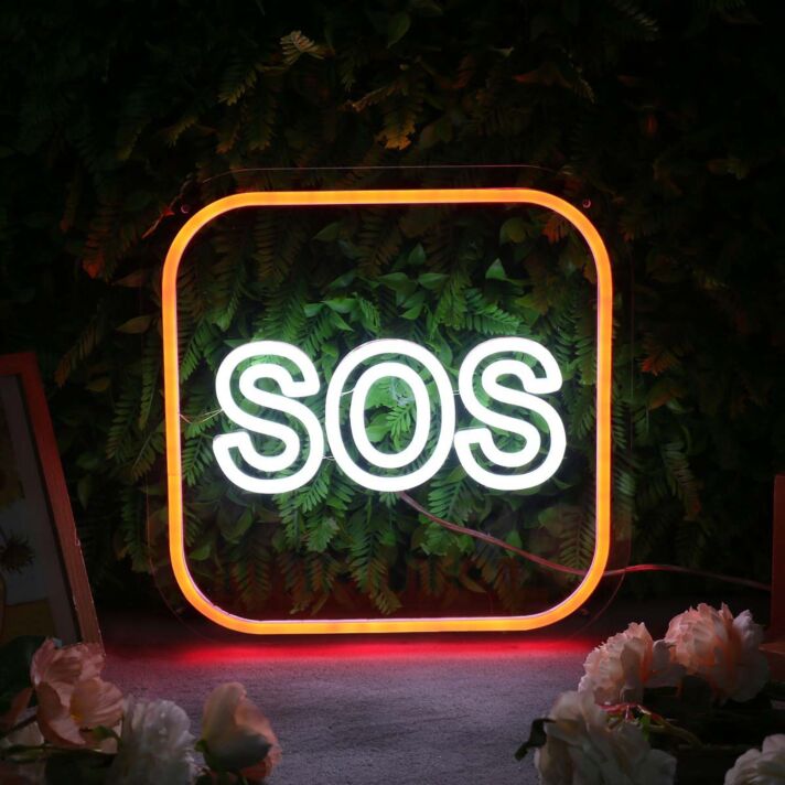 SOS Custom Neon Sign