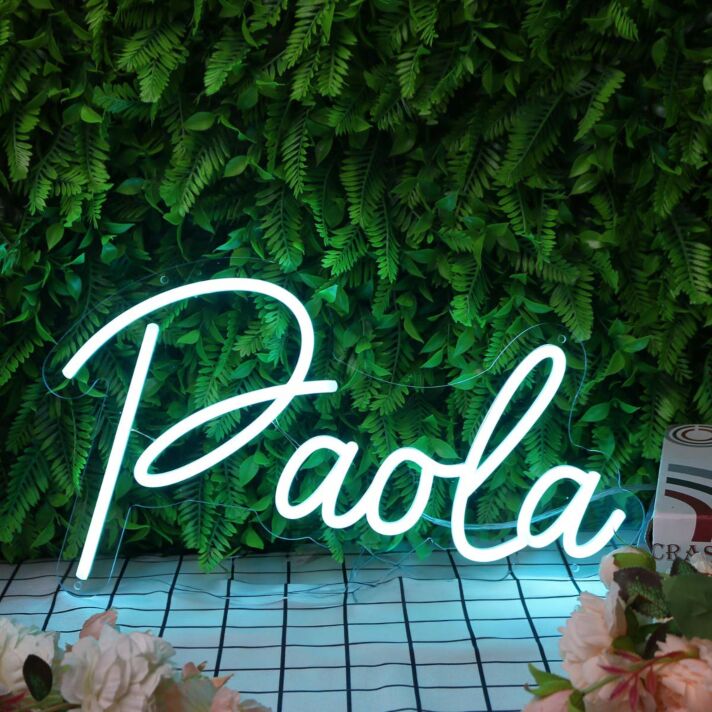 Paola Blue Blue Neon Sign