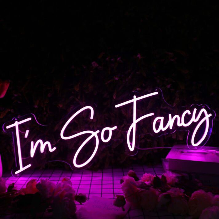 I'm So Fancy Purple Neon Sign