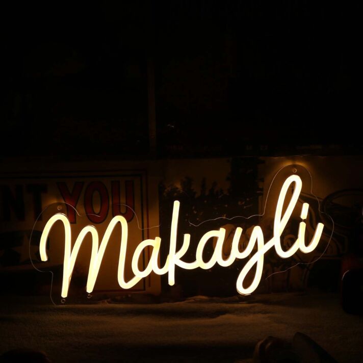Makayli Yellow Neon Sign