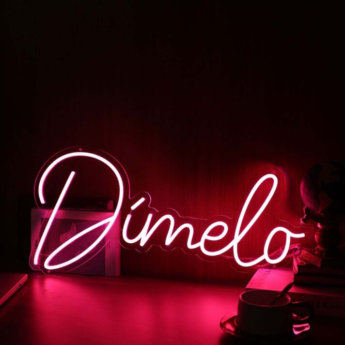 Dimelo Red Neon Sign