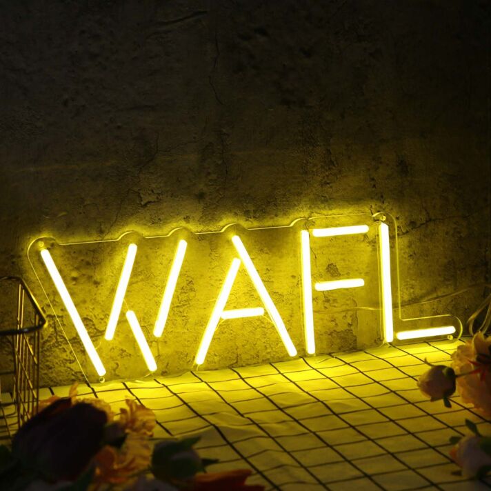 WAFL Yellow Neon Sign