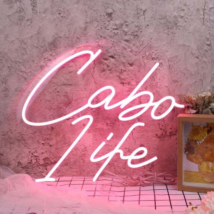 Cabo Life Red Neon Sign
