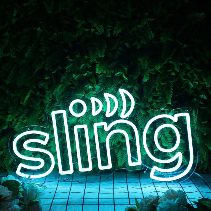 Sling Blue Neon Sign