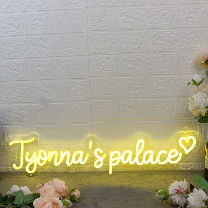 Jyonna's Palace Yellow Neon Sign