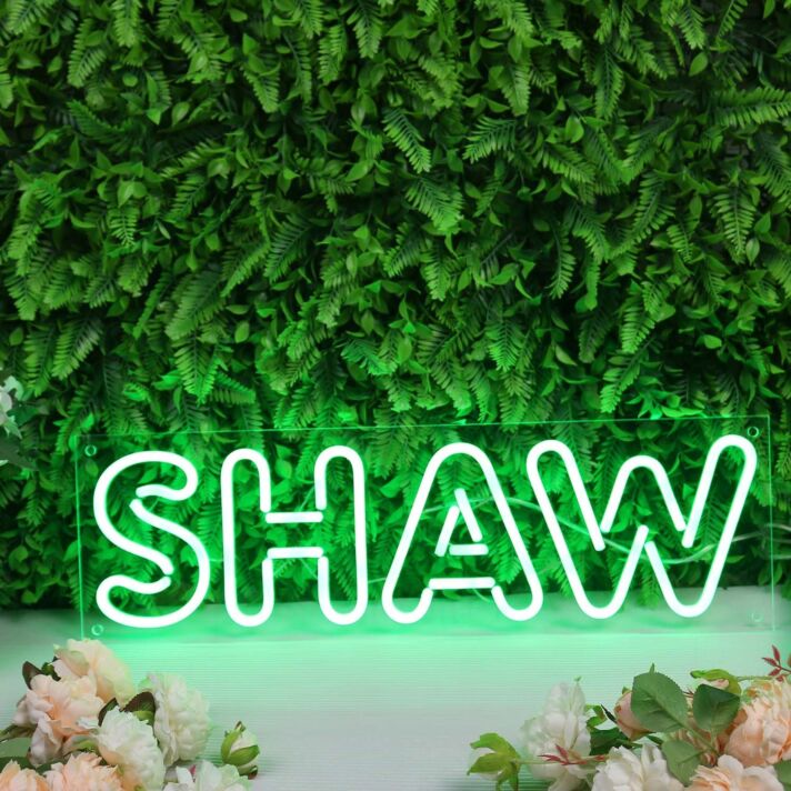 Shaw Green Neon Sign