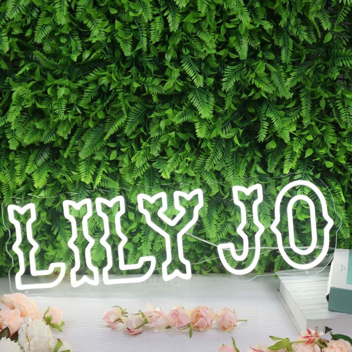 LILYJO White Neon Sign