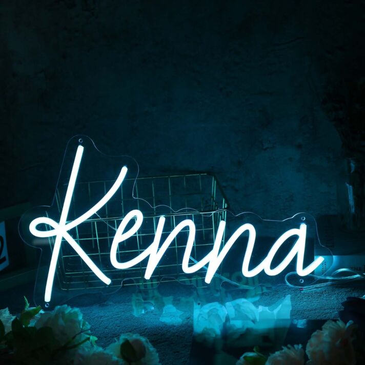 Kenna Blue Neon Sign