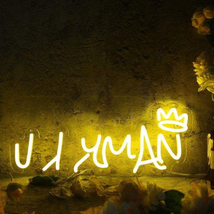 Illy Man Yellow Custom Neon Sign