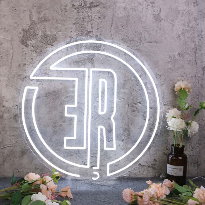 Aesthetic ER White Neon Sign