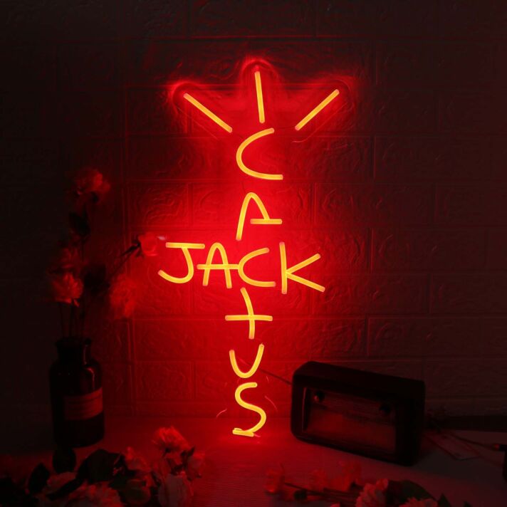 Cactus Jack Red Neon Sign