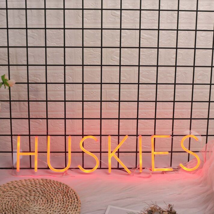 Huskies Red Neon Sign
