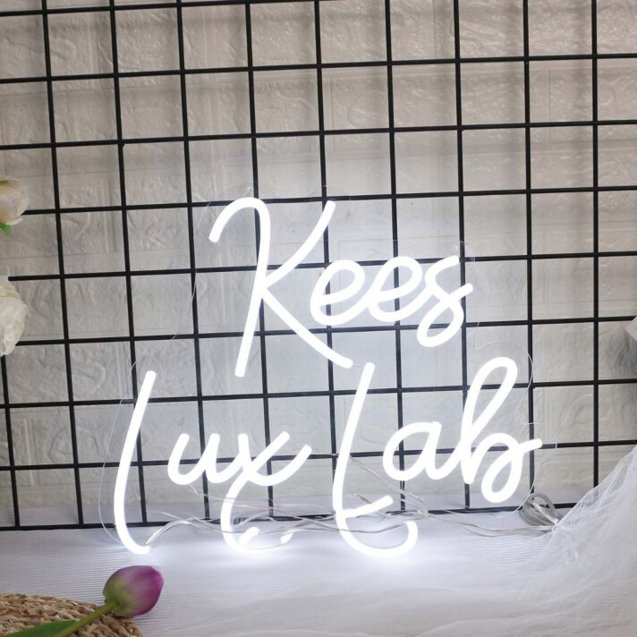 Kees Lux Lab White Neon Sign