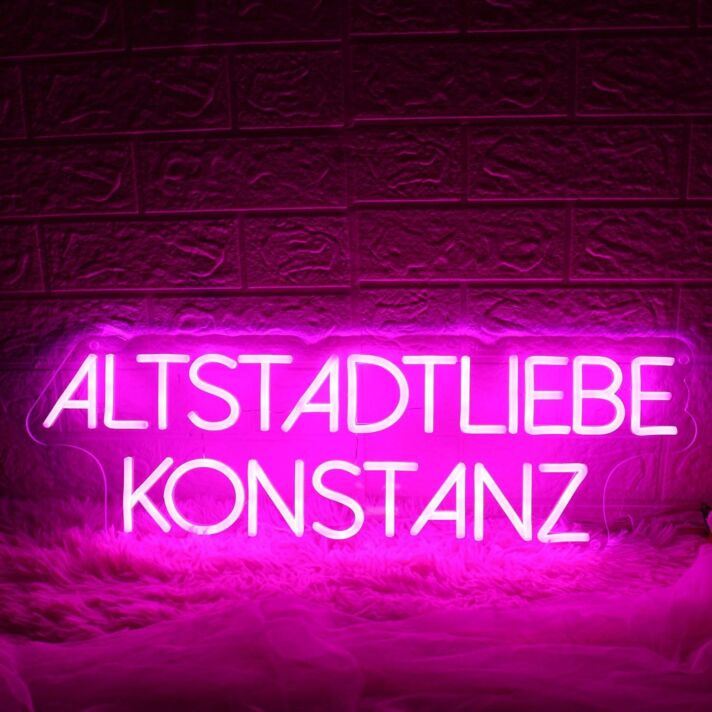 Altstadtliebe Konstanz Pink Neon Sign