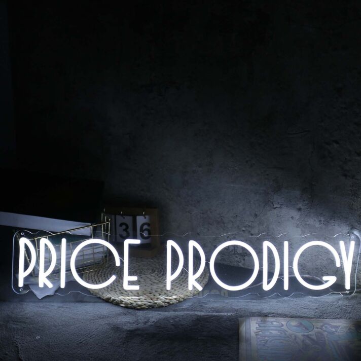 Price Prodigy White Neon Sign