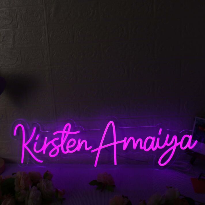 Kirsten Amaiya Pink Neon Sign