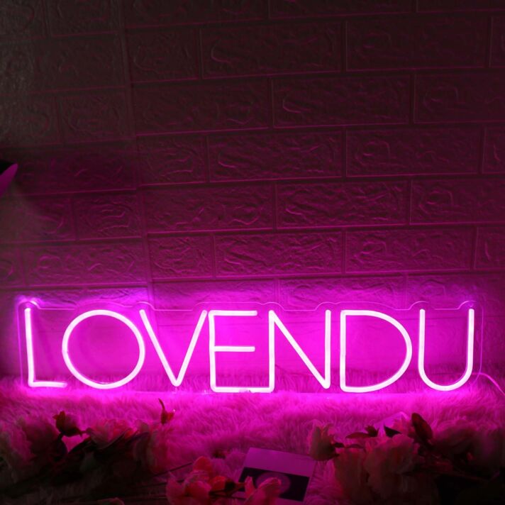 LOVENDU Pink Neon Sign