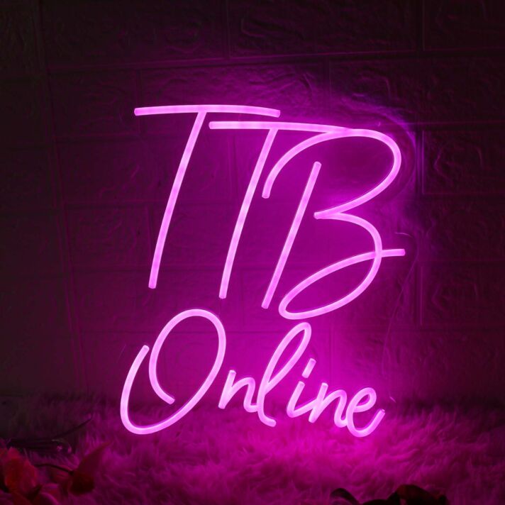 TTB Online Pink Neon Sign
