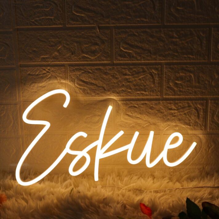 Eskue Yellow Neon Sign