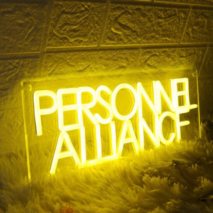 Persinnel Alliance Yellow Neon Sign