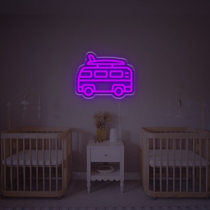 Old School Bus LED Neon Sign