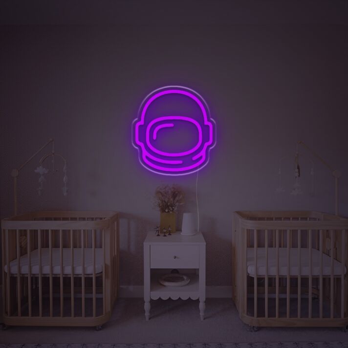 Astronaut Head LED Neon Sign