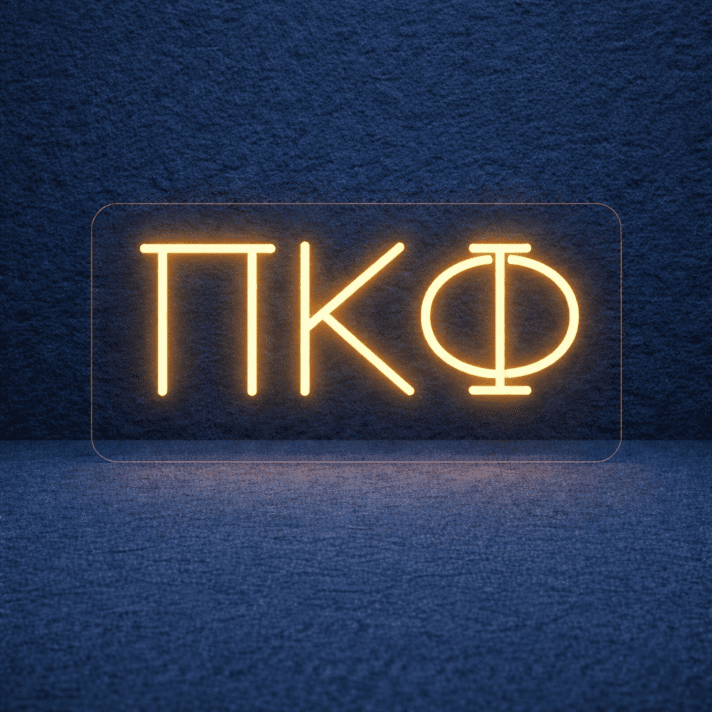 Pi Kappa Phi ΠΚΦ LED Neon Sign Celebrating Brotherhood and Service