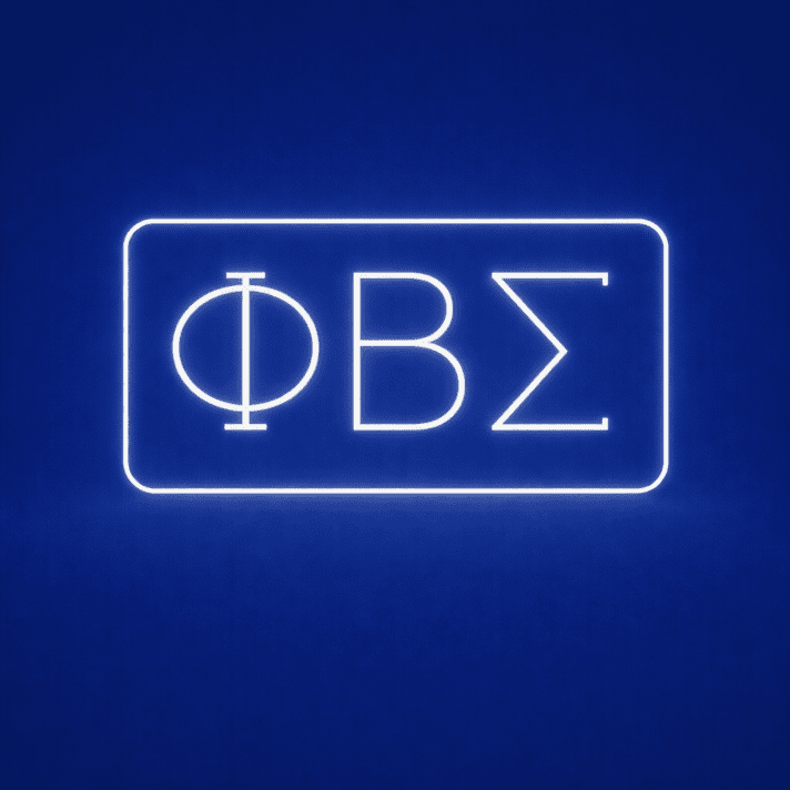 Phi Beta Sigma ΦΒΣ LED Neon Sign Celebrating Culture and Brotherhood