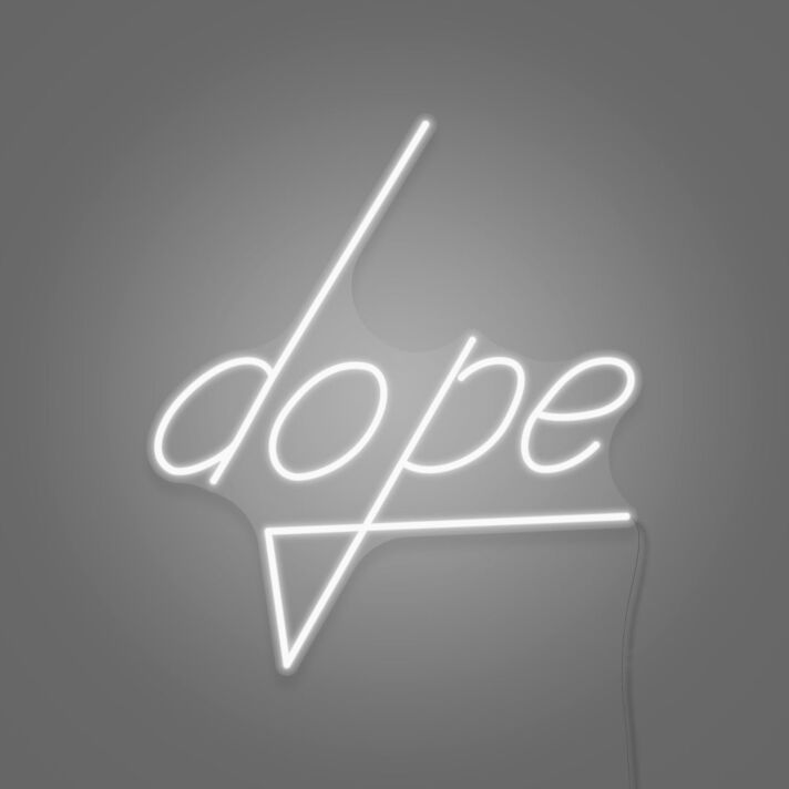 Dope Lettering Neon Cool and Trendy Vibes