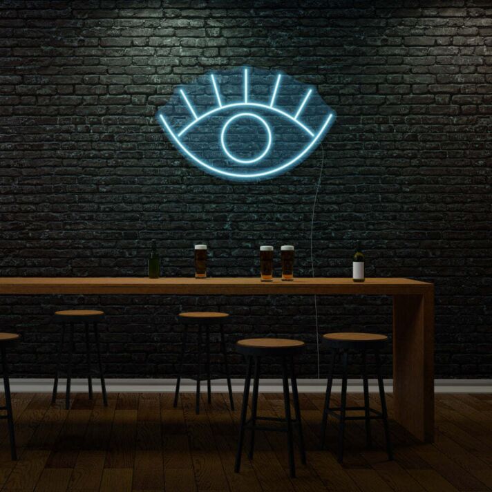 Minimalist Eye Neon Simple Yet Profound Vision