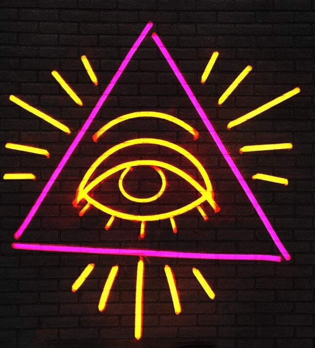 Eye of the Pyramid wall decor neon sign