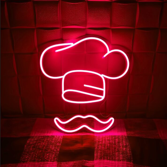 Kitchen Chef Hat Neon