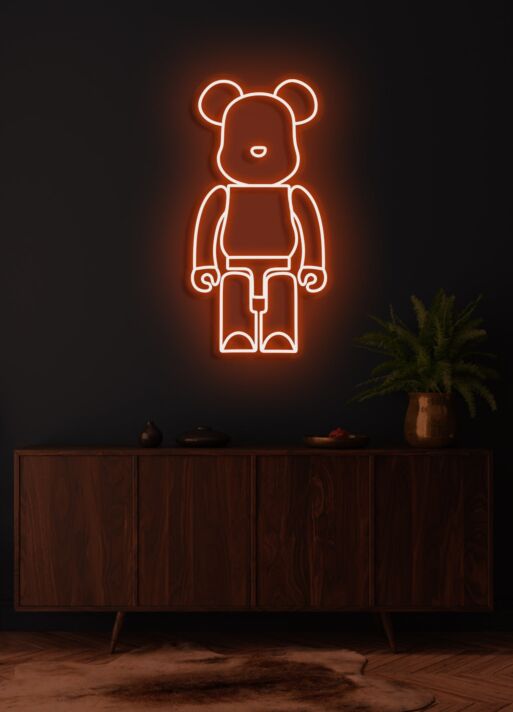 Bearbrick Neon Light Playful Toy-like Charm and Fun