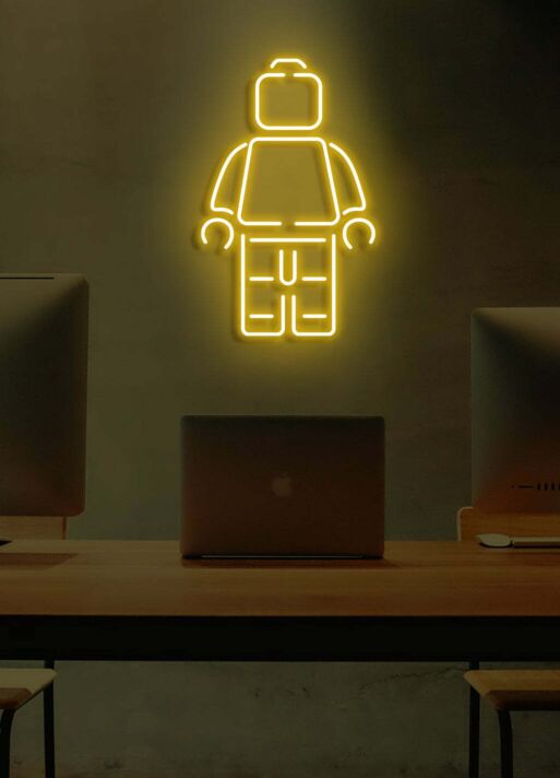 LEGO Man Neon Fun and Playful Light for Nostalgia and Creativity
