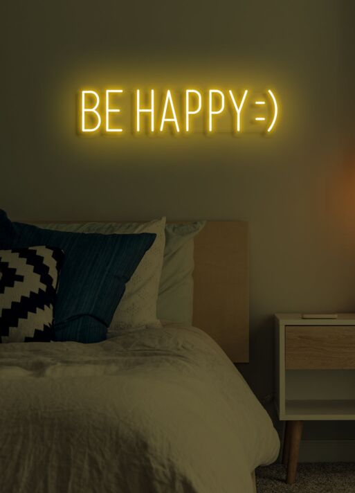 Be happy Neon Beacon of Joy