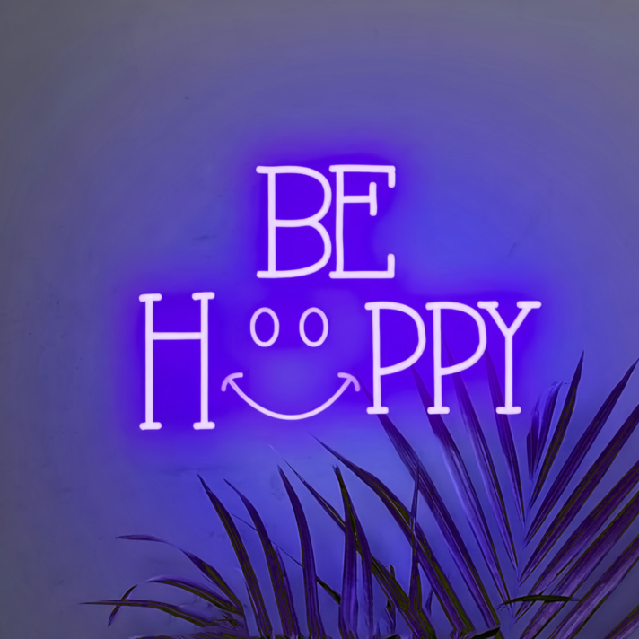 Be Happy Neon Sign