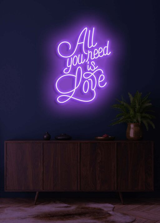 All you need is love Neon Symphony of the Heart