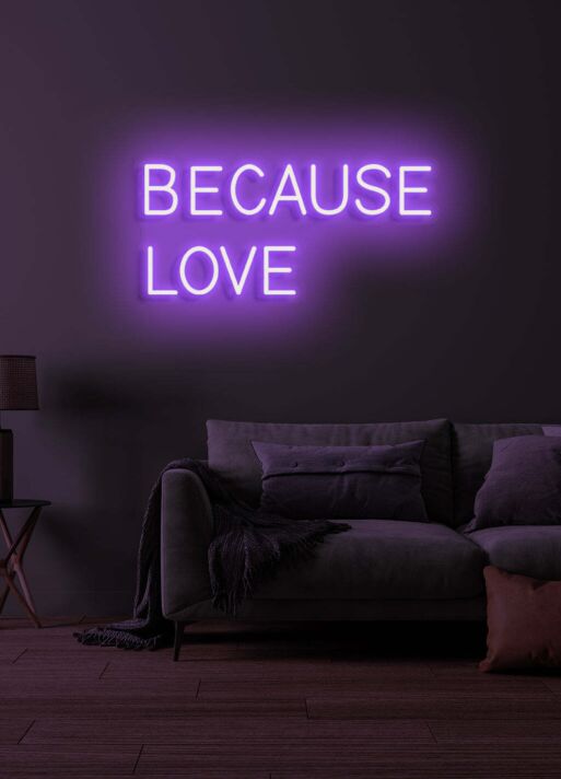 Because love Neon Echoes of Affection
