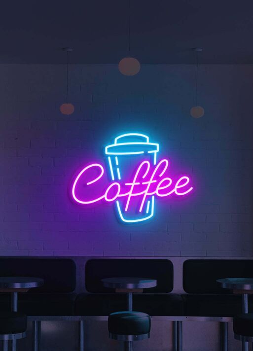 Customize Coffee Fuel Your Day with Invigorating Neon Sign