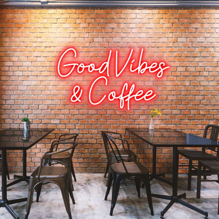 Good Vibes & Coffee Spread Positivity with Lively Neon