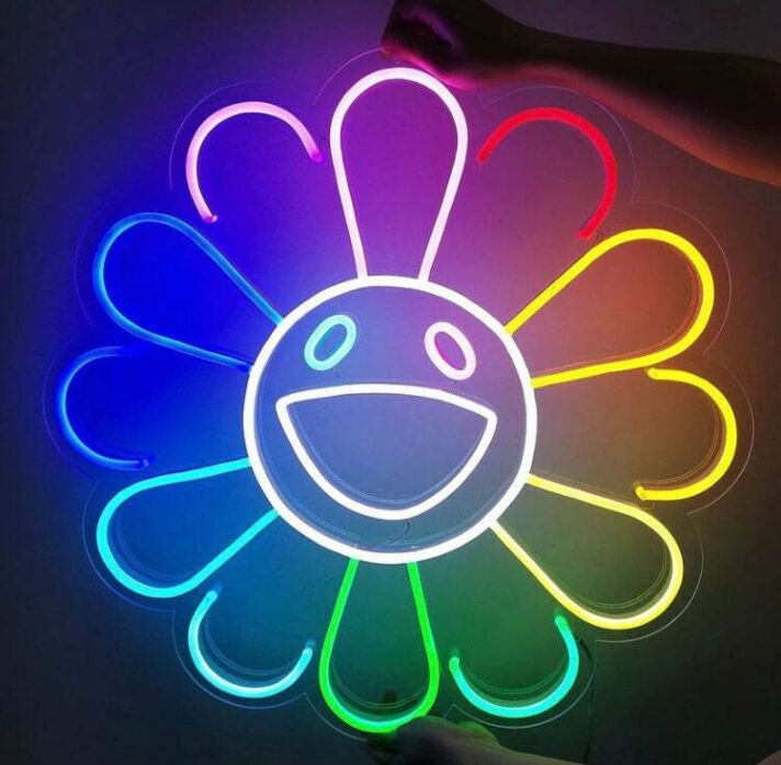 Sunflower Brighten Your Space with Floral Neon
