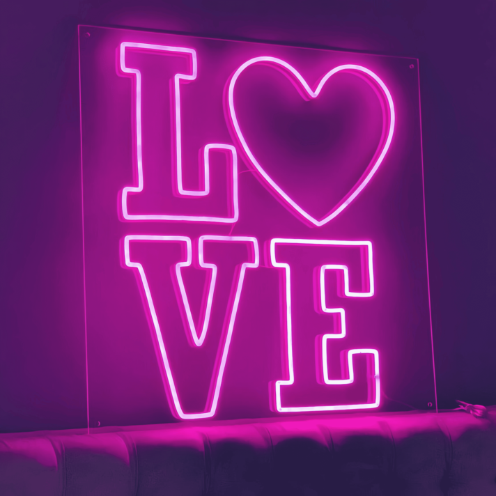 Love Neon Sign: Radiate Affection and Warmth in Style