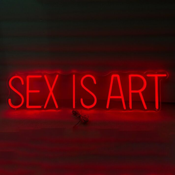 Sex is Art Neon Sign Redefining Sensuality with Style