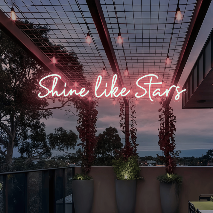 Shine Like Stars: Illuminate Your Space with Radiance and Charm - Neon Art Sign