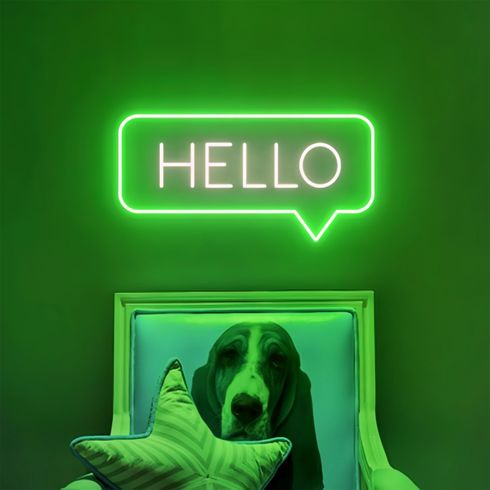 Hello Add a Touch of Neon Attitude to Your Space