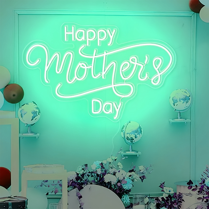 Happy Mother's Day: Illuminate Your Space with Neon Love