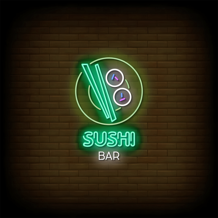 Customize Sushi Bar: Add a Touch of Neon Sushi to Your Space