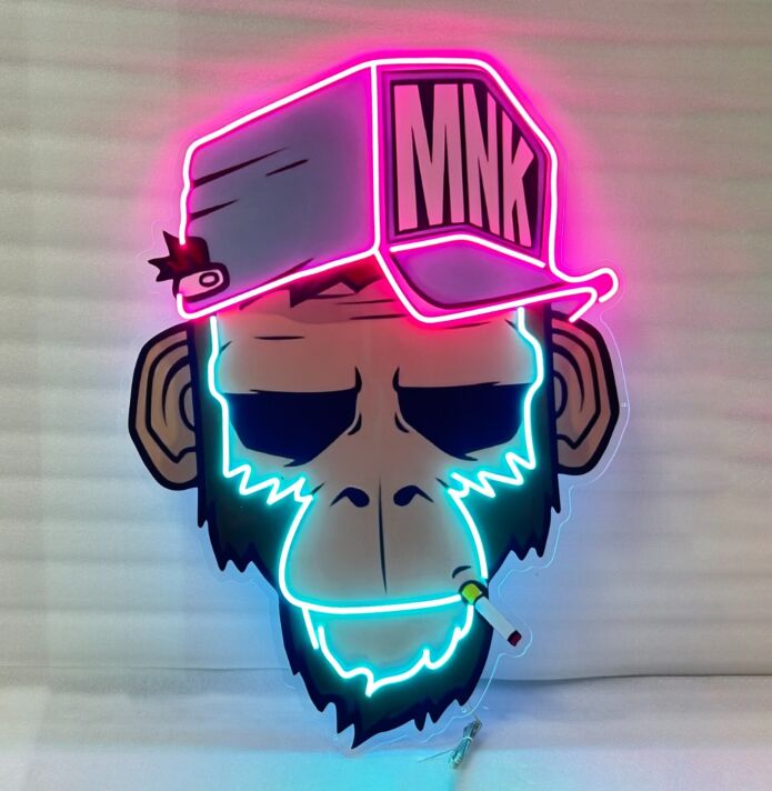 Spoiled Monkey Led Neon Acrylic Artwork